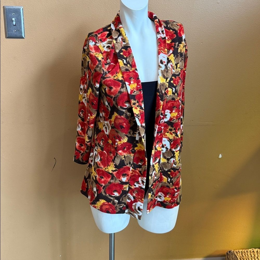 NWT Laura Ashley Vintage Multicolor Floral Women's sweater size S